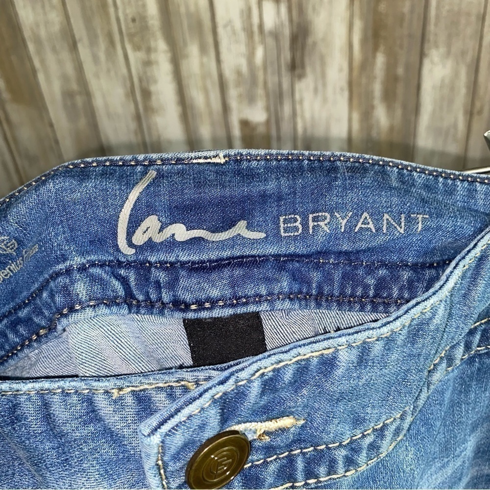 Lane Bryant Genius Fit Ankle Jeans Size 18 Stretch Blue Denim Cropped Plus - Picture 6 of 8